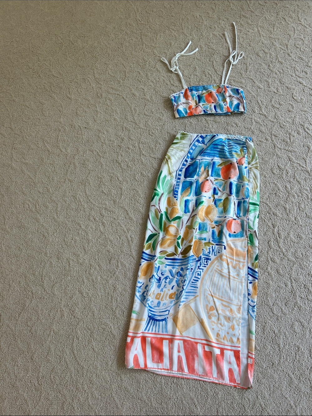two piece skirt set